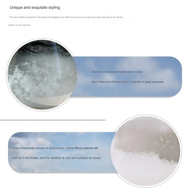 A96K-Storm Weather Predictor Anderson Cat Barometer Forecaster Weather Station Cloud Storm Crystal Weather Forecast Bottle
A96K-Storm Weather Predictor Anderson Cat Barometer Forecaster Weather Station Cloud Storm Crystal Weather Forecast Bottle