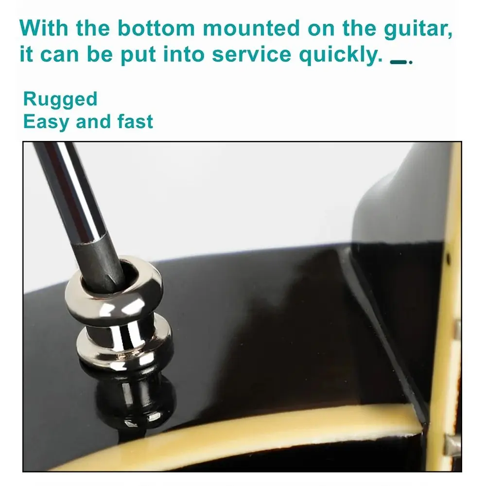 1Pcs Premium Alloy Metal Guitar Strap Lock Security Locking Strap Retainer System Locking Button Pins Removable Locking End Stud
1Pcs Premium Alloy Metal Guitar Strap Lock Security Locking Strap Retainer System Locking Button Pins Removable Locking End Stud