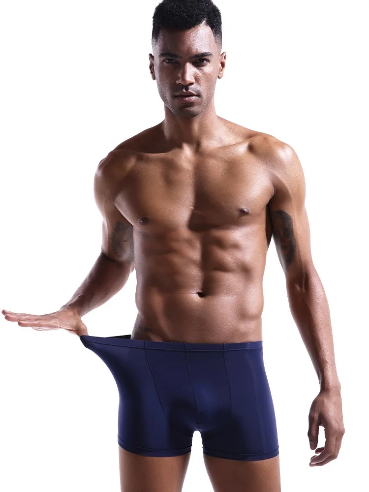 Men's underwear Ice silk ultra-thin summer breathable men's boxers short boxers youth underpants sexy
Men's underwear Ice silk ultra-thin summer breathable men's boxers short boxers youth underpants sexy