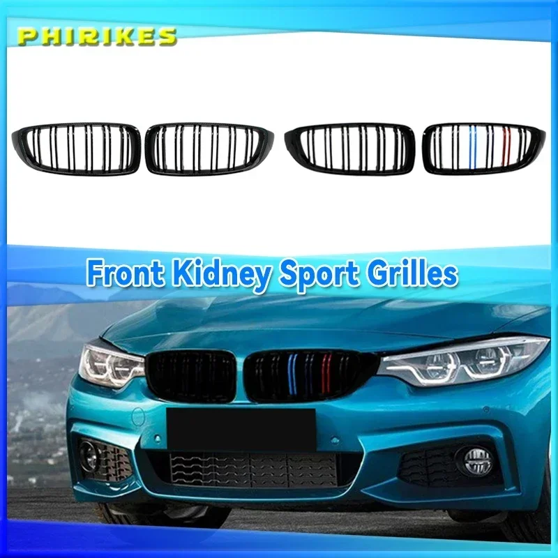 Car Front Bumper Grille Racing Grill Dual-Slat Glossy Black Accessories For BMW 4 Series F32 F33 F36 M3 F80 M4 F82 12-18
Car Front Bumper Grille Racing Grill Dual-Slat Glossy Black Accessories For BMW 4 Series F32 F33 F36 M3 F80 M4 F82 12-18