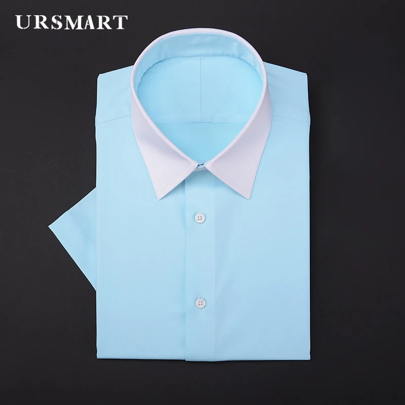 men's Short sleeve shirt summer youth work Contrasting colors slim fit shirt for men
men's Short sleeve shirt summer youth work Contrasting colors slim fit shirt for men