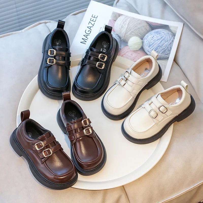 Children's Leather Shoes Matte School Black Shoes for Girls Fashion Versatile Causal Kids Princess Mary Jane Shoes Thick Bottom
Children's Leather Shoes Matte School Black Shoes for Girls Fashion Versatile Causal Kids Princess Mary Jane Shoes Thick Bottom