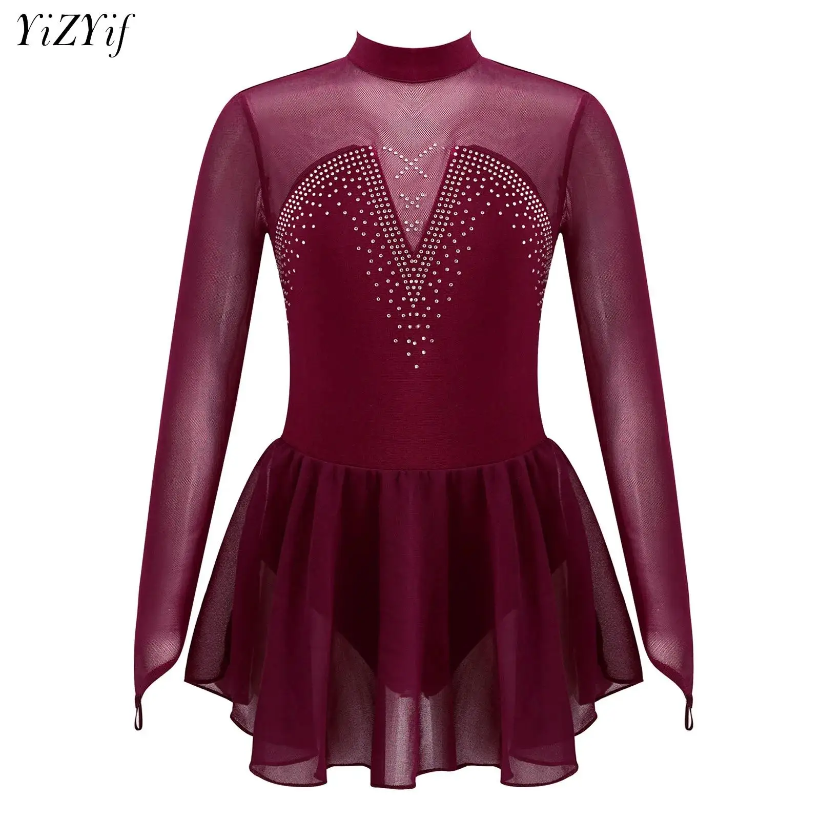 Kids Teens Ballet Gymnastics Leotard Dress Sparkly Rhinestone Tulle Figure Ice Skating Artistic Skating Jersey Girls Dance Wear
Kids Teens Ballet Gymnastics Leotard Dress Sparkly Rhinestone Tulle Figure Ice Skating Artistic Skating Jersey Girls Dance Wear