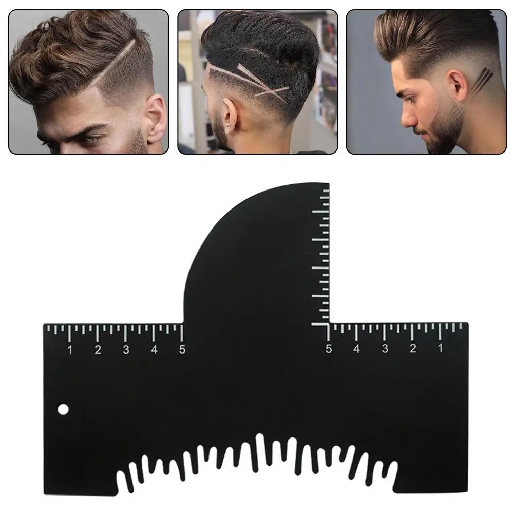 2-in-1 Haircut Styling Card Plastic Barber Template Comb with Scale Portable Men's Hairline & Sideburn Guide for DIY Haircut
2-in-1 Haircut Styling Card Plastic Barber Template Comb with Scale Portable Men's Hairline & Sideburn Guide for DIY Haircut