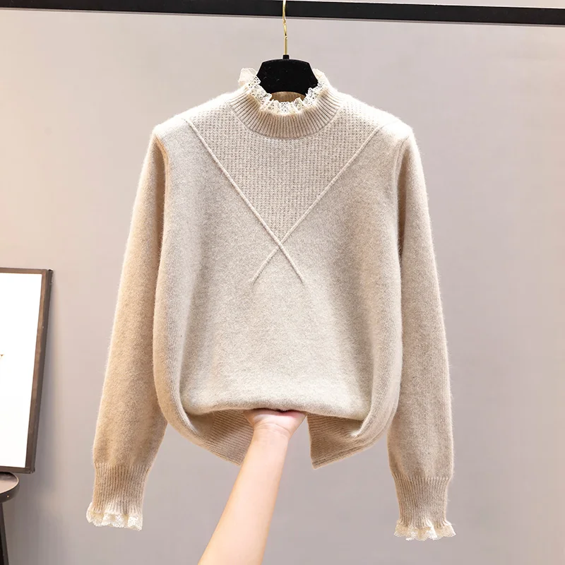 2024 Autumn Winter Blouses Female Sweaters Long Sleeve Bottom Half Collars Outerwear Women's Spring Pull Out Clothing M131
2024 Autumn Winter Blouses Female Sweaters Long Sleeve Bottom Half Collars Outerwear Women's Spring Pull Out Clothing M131