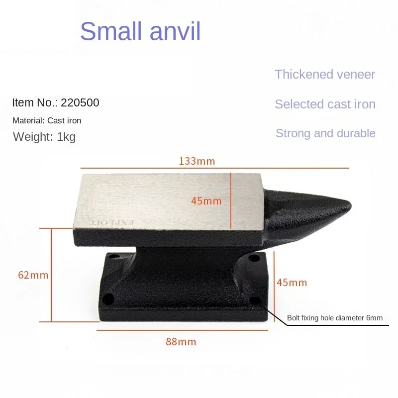 Heavy-duty Striking Pad, Blacksmith Tools, Anvil, Anvil Horn, Hand-forged Small Anvil Cutting Table
Heavy-duty Striking Pad, Blacksmith Tools, Anvil, Anvil Horn, Hand-forged Small Anvil Cutting Table