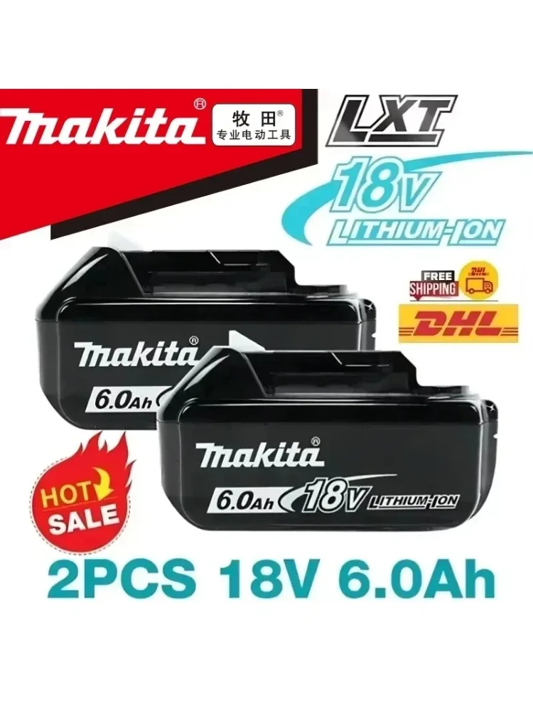 Original Makita 18V 5Ah/6Ah Lithium-Ion Battery Pack, Compatible with Makita BL1850B/DDF489/DTD173/DTW700 Tools, Fast Charging
Original Makita 18V 5Ah/6Ah Lithium-Ion Battery Pack, Compatible with Makita BL1850B/DDF489/DTD173/DTW700 Tools, Fast Charging