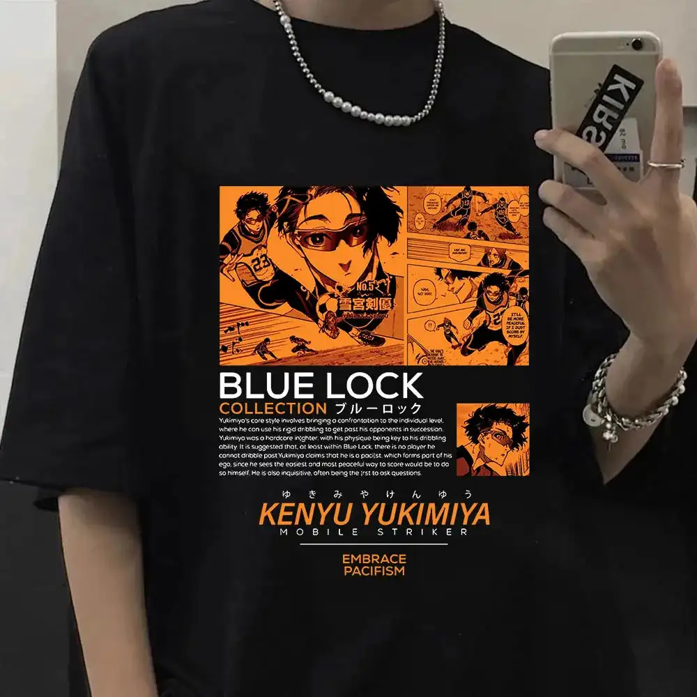 Yukimiya Pitch Perfect: Kenyu Yukimiya Signature Blue Lock с аниме-узором и короткими рукавами для мужчин и женщин, летняя повседневная уличная одежда
Yukimiya Pitch Perfect: Kenyu Yukimiya Signature Blue Lock с аниме-узором и короткими рукавами для мужчин и женщин, летняя повседневная уличная одежда