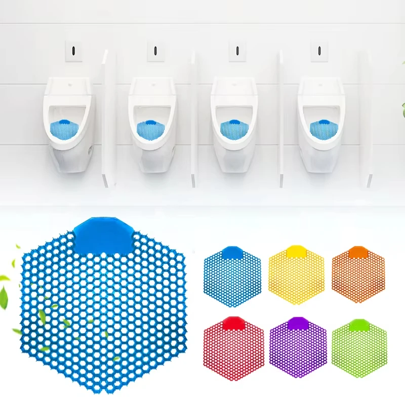 6 Pieces Hexagon Deodorizer Urinal Screen Anti-splash for Toilet Mats EVA Plastic Fresh Air Fragrance Designed for Deodorizing
6 Pieces Hexagon Deodorizer Urinal Screen Anti-splash for Toilet Mats EVA Plastic Fresh Air Fragrance Designed for Deodorizing