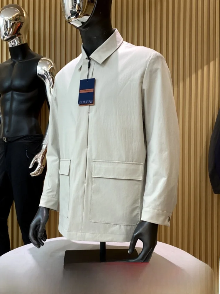 Business Series Lightweight Jacket for Men Spring Commute Versatile Fit And Flap Collar Trendy Polyester Fiber Long Sleeve
Business Series Lightweight Jacket for Men Spring Commute Versatile Fit And Flap Collar Trendy Polyester Fiber Long Sleeve
