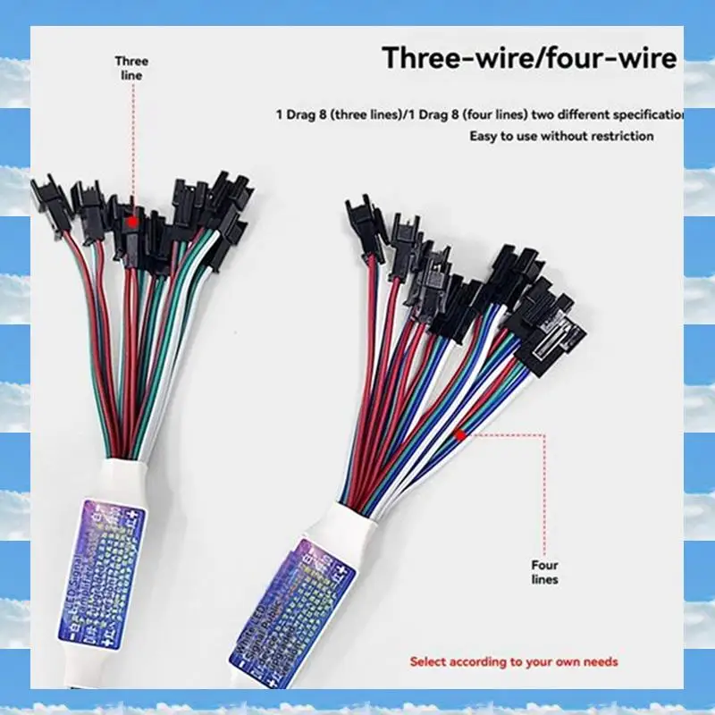 A11I LED Signal Amplifier Repeater Controller TTL Amplifier 1 To8 Support Addressable LED Strip Lights Forws2812b WS2811 3 PIN
A11I LED Signal Amplifier Repeater Controller TTL Amplifier 1 To8 Support Addressable LED Strip Lights Forws2812b WS2811 3 PIN