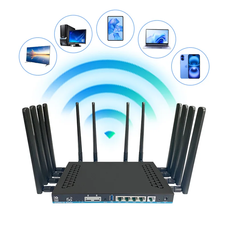 Ультраскоростной 5G-роутер с Wi-Fi 6AX 3000 Мбит/с, поддержкой двухдиапазонного чипа MTK7981, слотом для eSIM и 5G SIM-карты.
Ультраскоростной 5G-роутер с Wi-Fi 6AX 3000 Мбит/с, поддержкой двухдиапазонного чипа MTK7981, слотом для eSIM и 5G SIM-карты.
