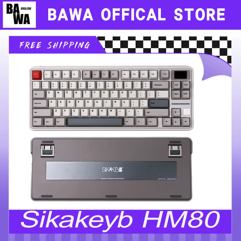Sikakeyb Hm80 Магнитная клавиатура Проводная игровая клавиатура для киберспорта Пользовательская RGB Pbt клавиатура с экраном для Win Настольный компьютер Подарки
Sikakeyb Hm80 Магнитная клавиатура Проводная игровая клавиатура для киберспорта Пользовательская RGB Pbt клавиатура с экраном для Win Настольный компьютер Подарки