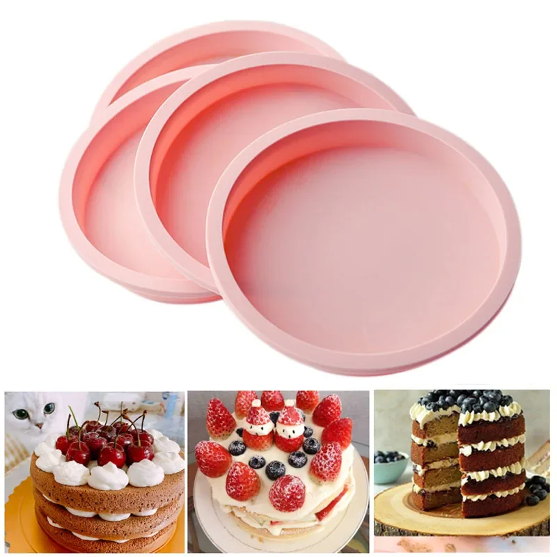 4-inch Layer Bakeware Molds Silicone Cake Pan Cake Mold Round Heart Dessert Cutting-free Cakes Mould Muffin Baking Tools
4-inch Layer Bakeware Molds Silicone Cake Pan Cake Mold Round Heart Dessert Cutting-free Cakes Mould Muffin Baking Tools