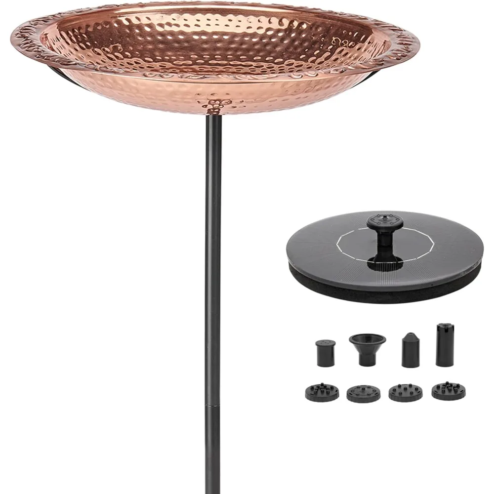 Полированная медная птичья ванна с фонтаном на садовой стойке 13.
Полированная медная птичья ванна с фонтаном на садовой стойке 13.