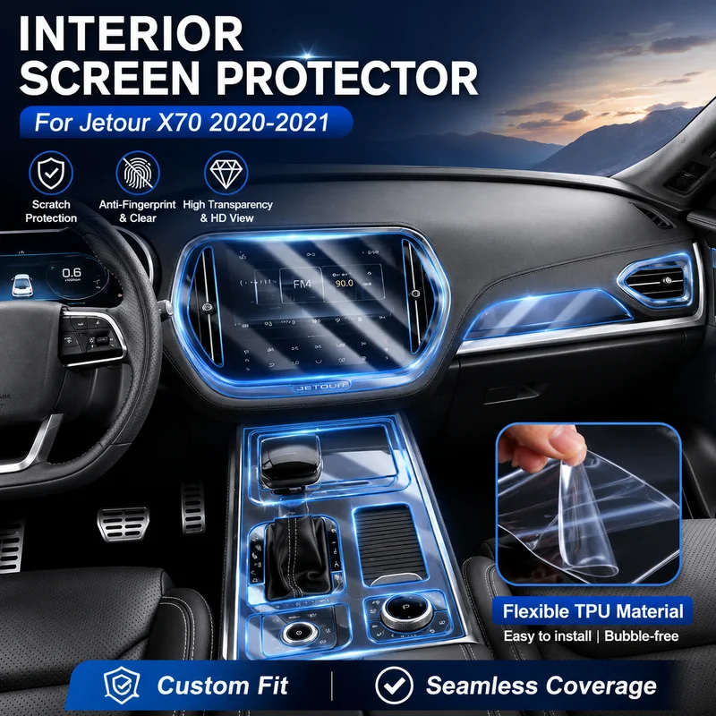 Interior Screen Protector For Jetour X70 20-21 TPU Transparent Protective Film, Replacement Parts, Car Accessories
Interior Screen Protector For Jetour X70 20-21 TPU Transparent Protective Film, Replacement Parts, Car Accessories