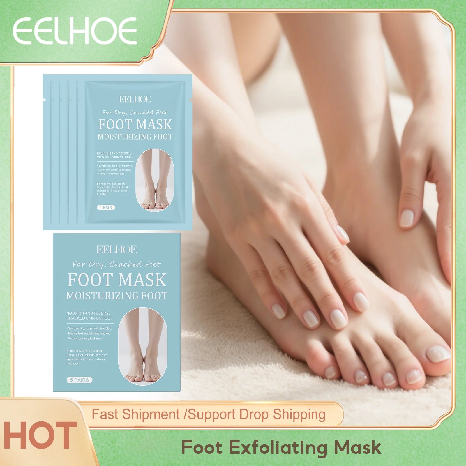 Eelhoe Foot Exfoliating Mask Moisturizing Dry Pedicure Peeling Keep Brighten Reducing Rough Crack Feet Dead Skin Remover Masks
Eelhoe Foot Exfoliating Mask Moisturizing Dry Pedicure Peeling Keep Brighten Reducing Rough Crack Feet Dead Skin Remover Masks