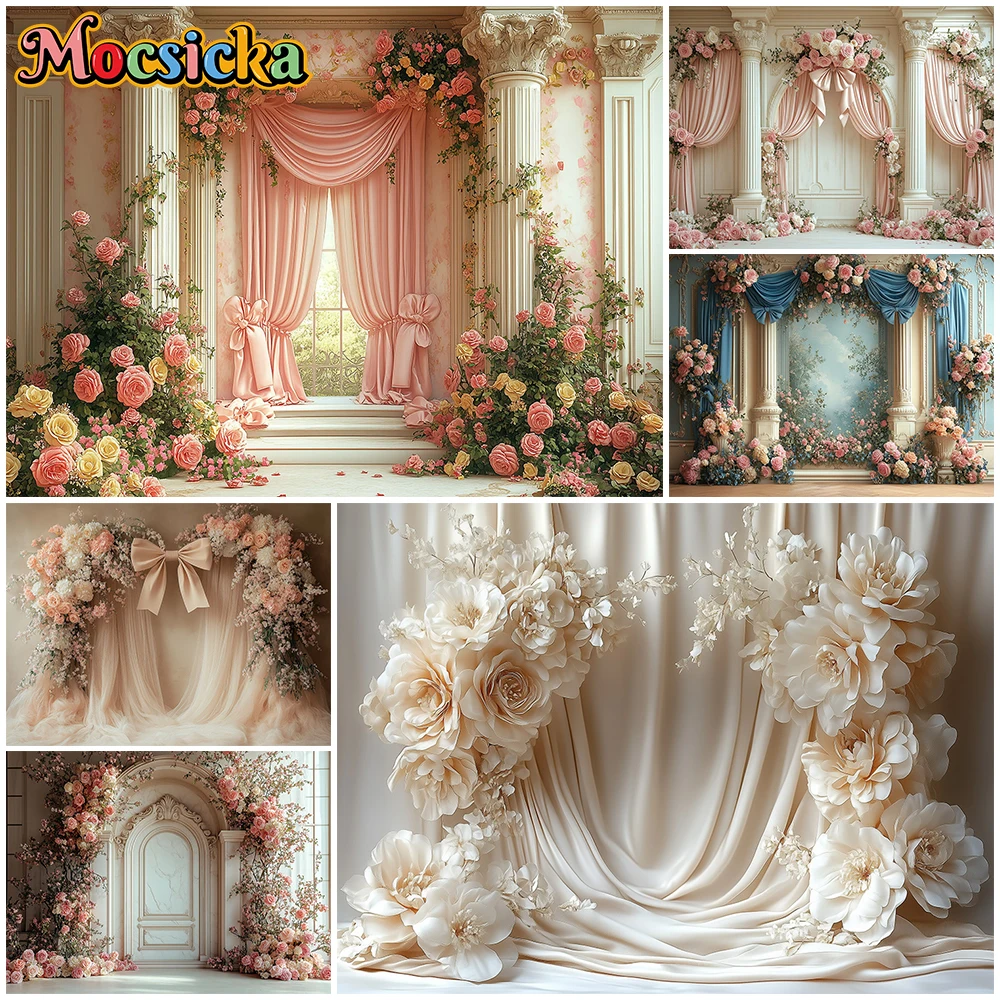Mocsicka Flower Wall Backgrounds Photography Castle Rose Decorations Maternity Dresses Photoshoot Girl Princess Backdrops Studio
Mocsicka Flower Wall Backgrounds Photography Castle Rose Decorations Maternity Dresses Photoshoot Girl Princess Backdrops Studio