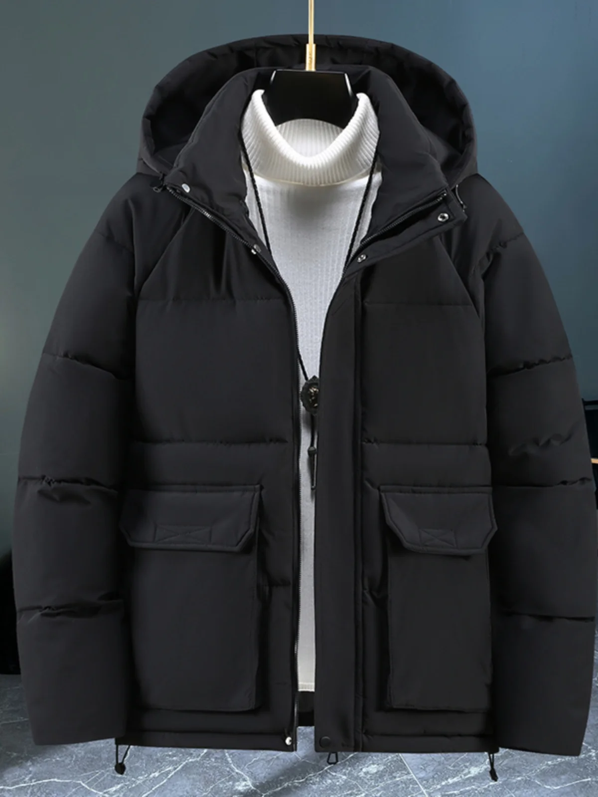 Thiened Cotton Jaet for Men Youth Student Warm Outerwear Trendy Workwear Haome Cotton Coat Casual Long Sve Zipper
Thiened Cotton Jaet for Men Youth Student Warm Outerwear Trendy Workwear Haome Cotton Coat Casual Long Sve Zipper