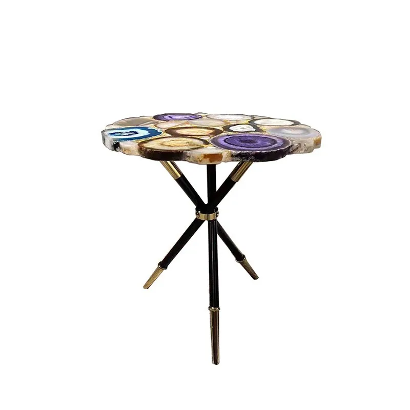 Designer villa light luxury natural agate negotiation table and chair combination
Designer villa light luxury natural agate negotiation table and chair combination