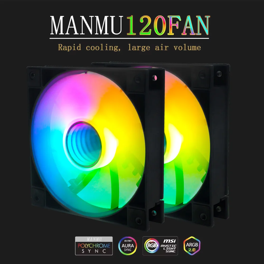 Вентилятор для ПК MANMU High Rpm ARGB 120 мм с поддержкой Aura Sync, RGB-подсветкой, для игровых ПК
Вентилятор для ПК MANMU High Rpm ARGB 120 мм с поддержкой Aura Sync, RGB-подсветкой, для игровых ПК