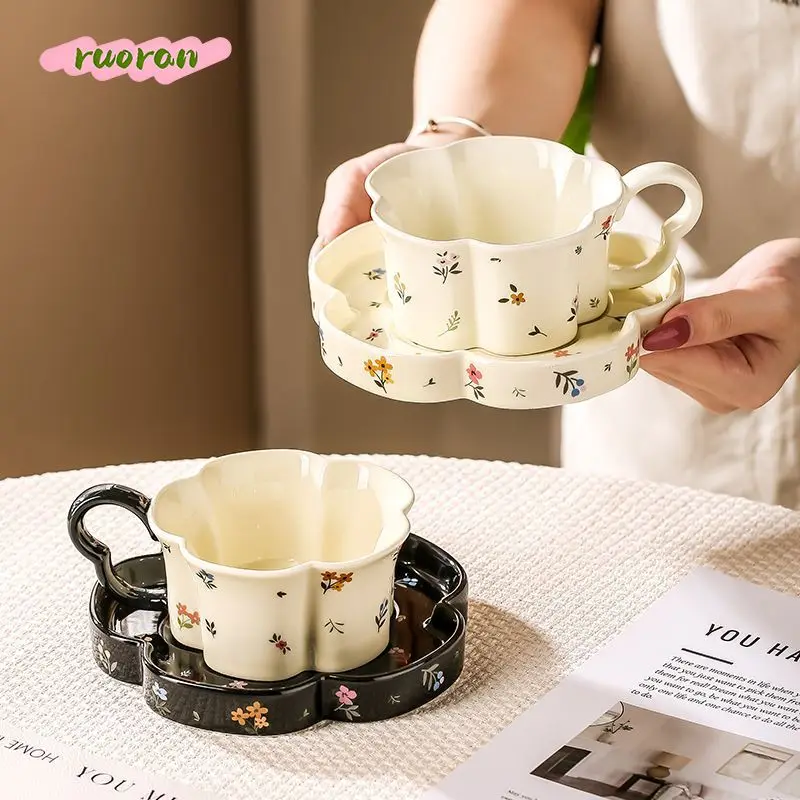 Elegant Chic Fresh Ceramic Coffee Mug Set with Saucer Afternoon Tea High Value Gift Box for Best Friend
Elegant Chic Fresh Ceramic Coffee Mug Set with Saucer Afternoon Tea High Value Gift Box for Best Friend