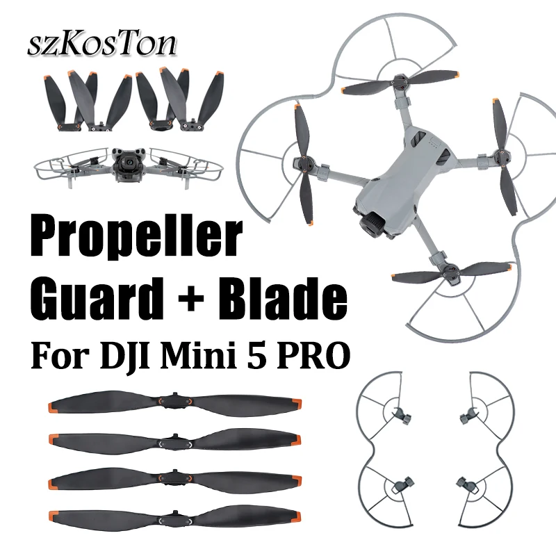 For DJI Mini 5 Pro Propeller Guard + Blade Set Lightweight Anti-Collision Drone Bumper Accessories
For DJI Mini 5 Pro Propeller Guard + Blade Set Lightweight Anti-Collision Drone Bumper Accessories