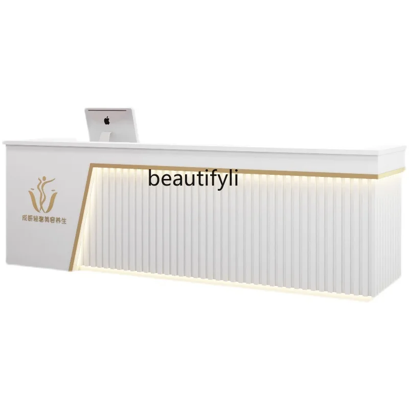 Company Reception Desk Simple Modern Art Bar Beauty Salon Pavilion of Regimen Cashier Commercial Small
Company Reception Desk Simple Modern Art Bar Beauty Salon Pavilion of Regimen Cashier Commercial Small