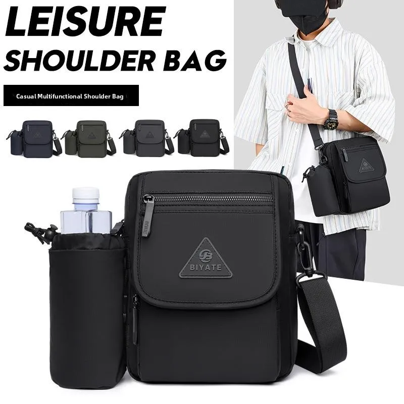 Men's Casual Summer Shoulder Bag Fashionable Portable Water Cup Holder Diagonal Crossbody Bag Leather Single Shoulder Bag
Men's Casual Summer Shoulder Bag Fashionable Portable Water Cup Holder Diagonal Crossbody Bag Leather Single Shoulder Bag