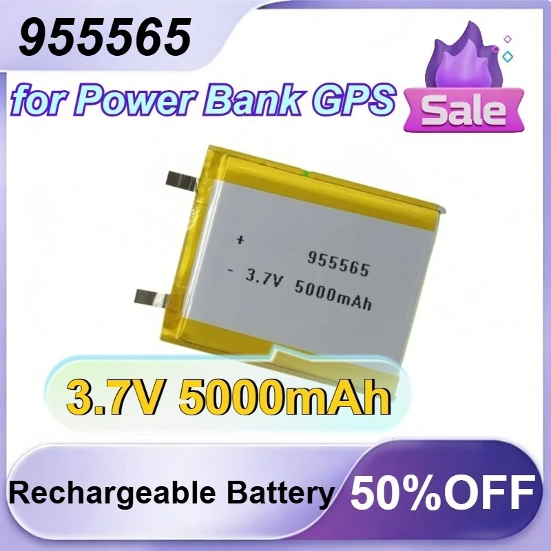 955565 3.7V 5000mAh for Power Bank GPS Polymer Lithium Battery
955565 3.7V 5000mAh for Power Bank GPS Polymer Lithium Battery
