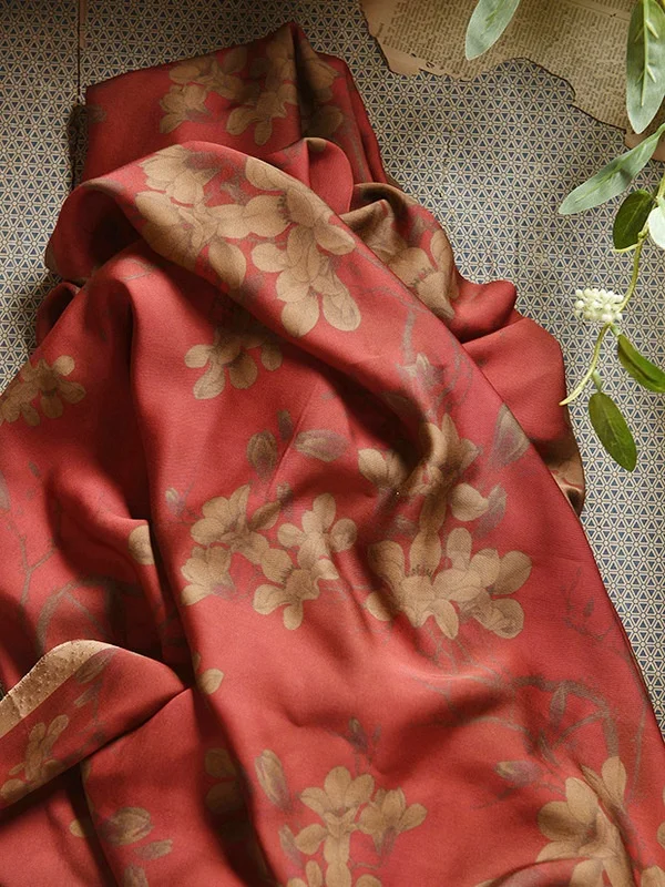 Red Dye 60 Tead Count Cotton Silk Gown Fabric Chinese Sle Floral Print Cus Made Clothing Material Handmade DIY Decor
Red Dye 60 Tead Count Cotton Silk Gown Fabric Chinese Sle Floral Print Cus Made Clothing Material Handmade DIY Decor