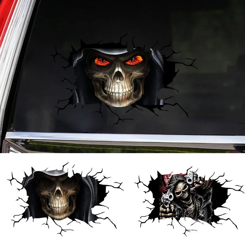 3D Horror Skull Car Stickers - Waterproof Vinyl Rear Windshield Decals for Auto Door Window 3D Skeleton Styling
3D Horror Skull Car Stickers - Waterproof Vinyl Rear Windshield Decals for Auto Door Window 3D Skeleton Styling