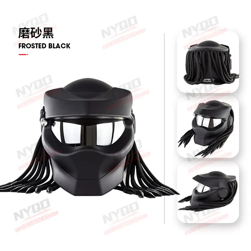 New Motorcycle Helmet, Iron Blood Warrior Men's Woven Helmet, Personalized Four Season Predator Motorcycle Helmet
New Motorcycle Helmet, Iron Blood Warrior Men's Woven Helmet, Personalized Four Season Predator Motorcycle Helmet