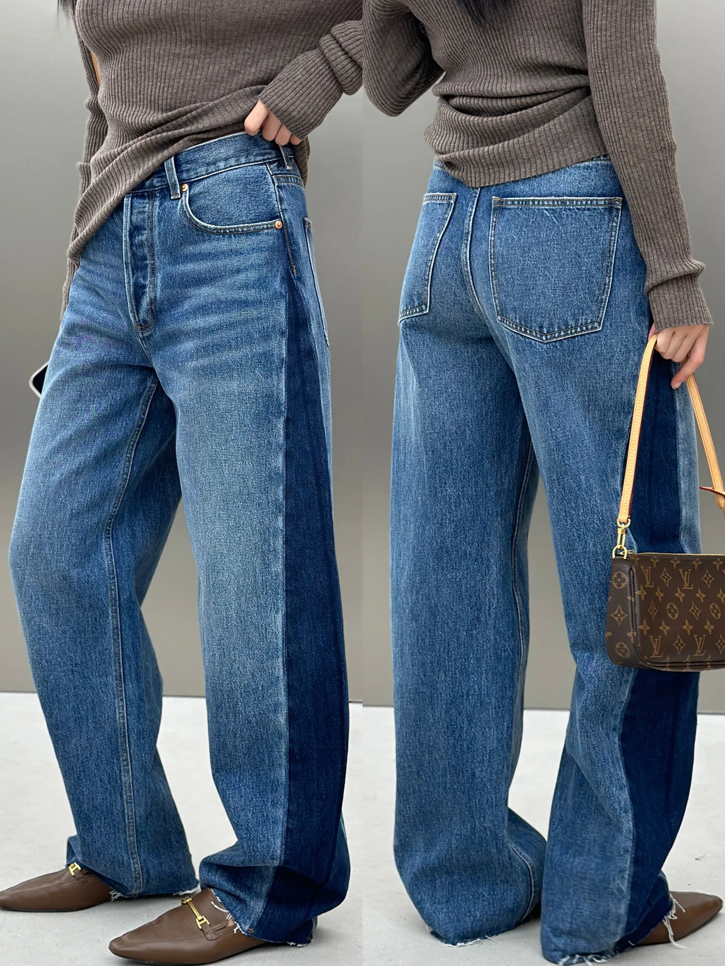 Джинсы женские с высокой талией и широкими штанинами, весна-осень, из чистого хлопка, винтажные, с лоскутным узором, из высококачественного хлопка
Джинсы женские с высокой талией и широкими штанинами, весна-осень, из чистого хлопка, винтажные, с лоскутным узором, из высококачественного хлопка