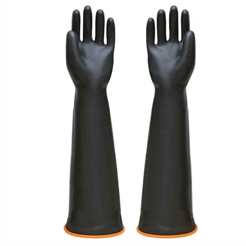 Resist Strong Acid and Alkali Chemical Resistant Gloves Heavy Duty Reusable Industrial Rubber Gloves 17''22'' Long
Resist Strong Acid and Alkali Chemical Resistant Gloves Heavy Duty Reusable Industrial Rubber Gloves 17''22'' Long