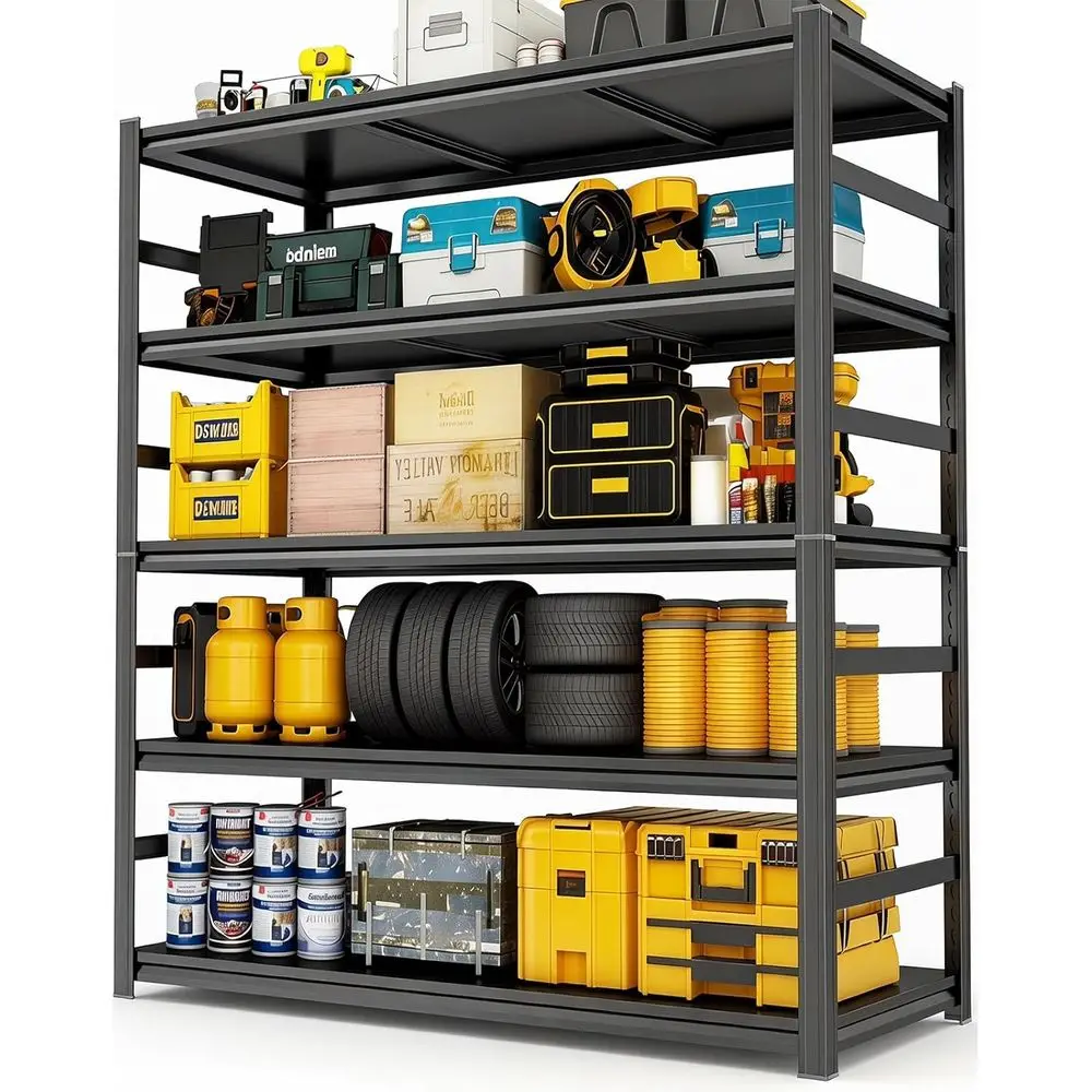 35 Wide, 3300 lbs Capacity, 72 Tall Heavy-Duty Adjustable Garage Shelving, 5-Tier Storage for Garages, Basements, Warehouses - B
35 Wide, 3300 lbs Capacity, 72 Tall Heavy-Duty Adjustable Garage Shelving, 5-Tier Storage for Garages, Basements, Warehouses - B