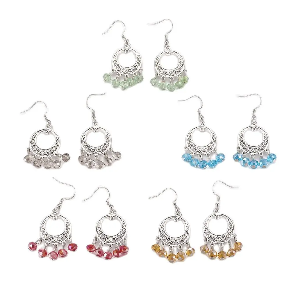 Kissitty Mixed Color Glass Beads Tibetan Style Chandelier Earrings With Brass Earring Hooks For Women Jewelry Findings Gift
Kissitty Mixed Color Glass Beads Tibetan Style Chandelier Earrings With Brass Earring Hooks For Women Jewelry Findings Gift