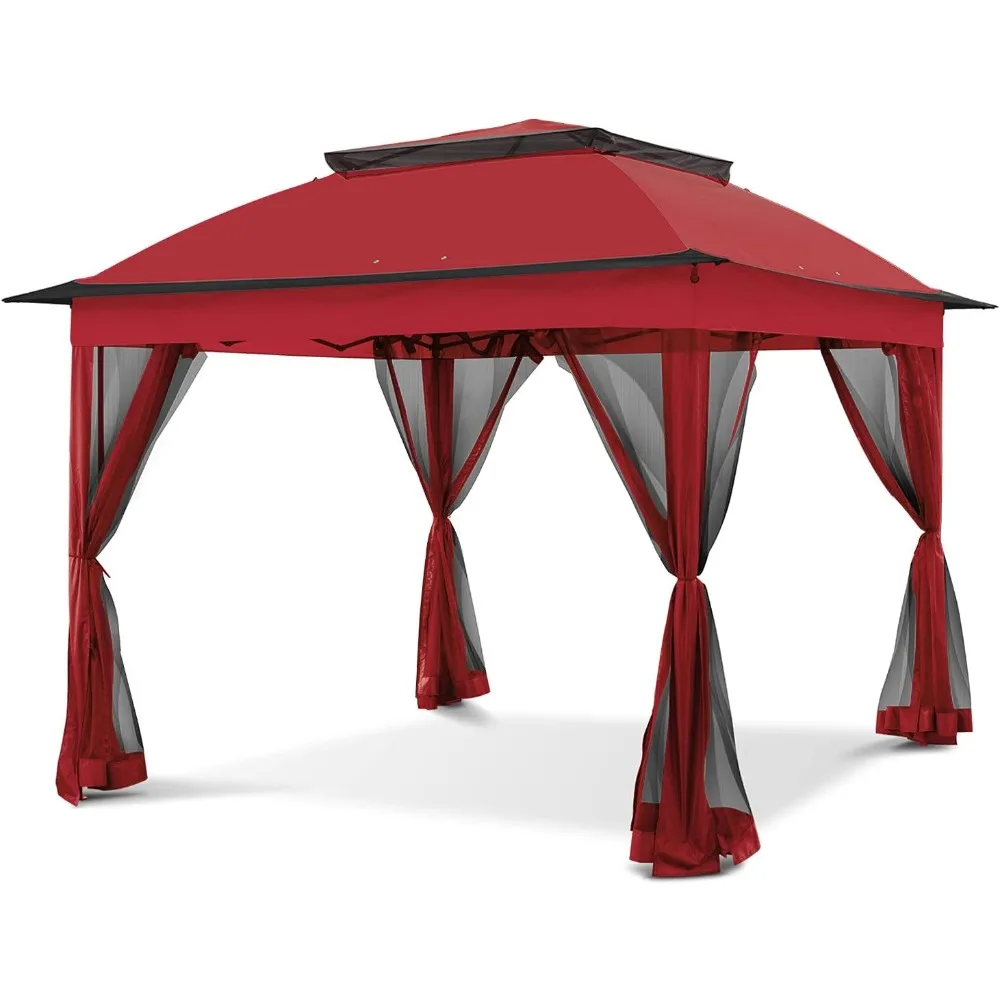 11x11 Pop-Up Instant Gazebo Tent with Mosquito Netting Outdoor Canopy Shelter with 121 Square Feet of Shade (Red)
11x11 Pop-Up Instant Gazebo Tent with Mosquito Netting Outdoor Canopy Shelter with 121 Square Feet of Shade (Red)
