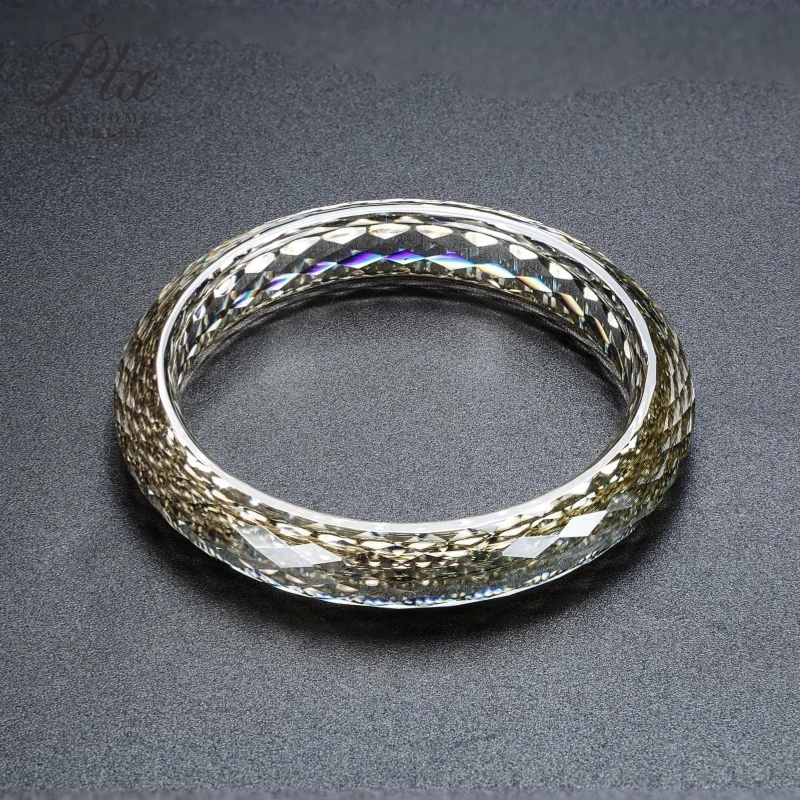 Customized Moissanite Gemstone Bangles Round D Color Full Size Fine Fashion Elegant for Woman Man Anniversary Party Gift Charms
Customized Moissanite Gemstone Bangles Round D Color Full Size Fine Fashion Elegant for Woman Man Anniversary Party Gift Charms