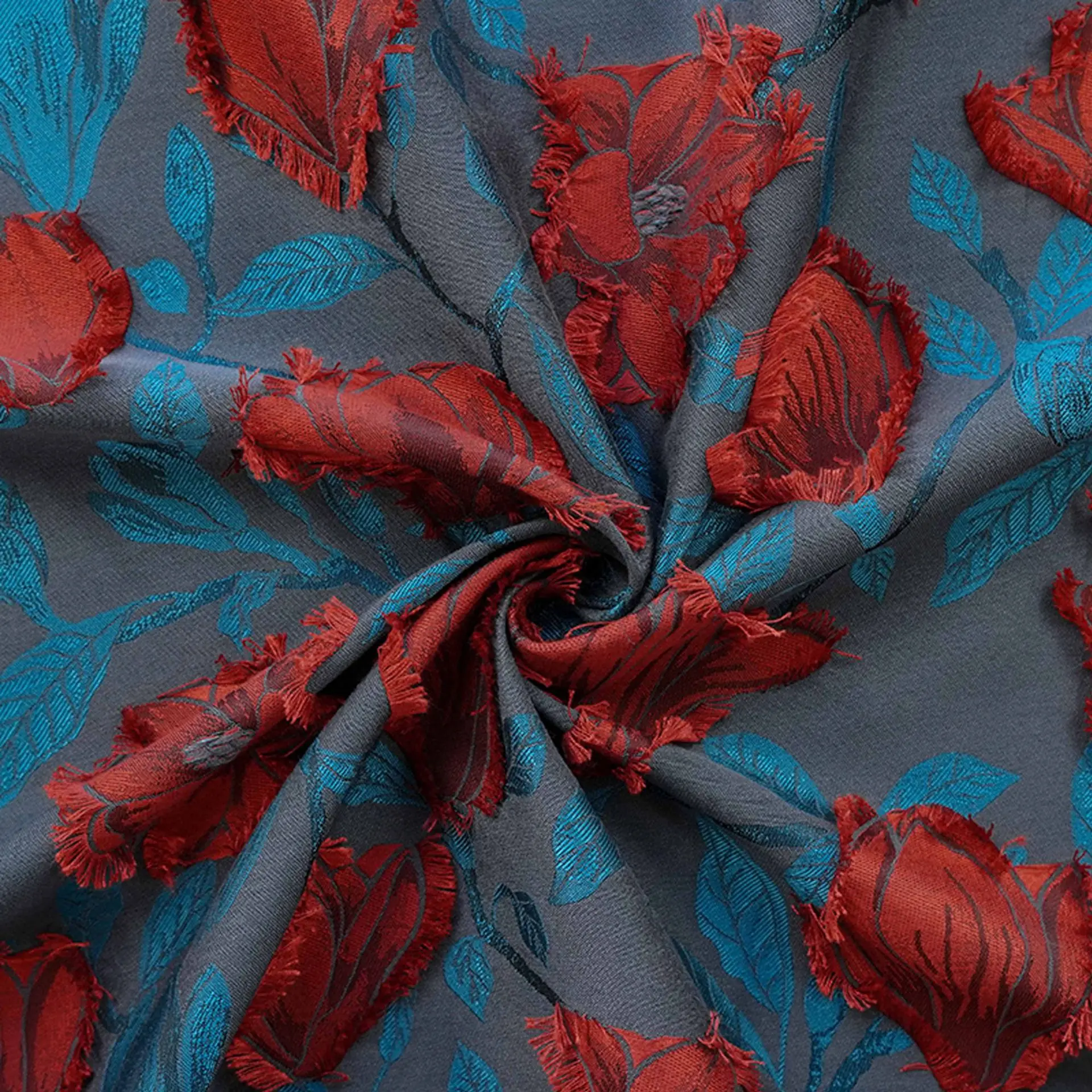 Red Floral Blue Base Jacquard Woven Fabric for Dress Vest Suit Decorative Handmade Sewing Fabric
Red Floral Blue Base Jacquard Woven Fabric for Dress Vest Suit Decorative Handmade Sewing Fabric
