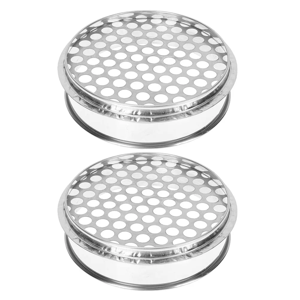 2Pcs Stainless Steel Round Hole Sieve Sifter for Blueberries Berries Spices Flour Soil Compost Coffee Gravel Sand Rocks
2Pcs Stainless Steel Round Hole Sieve Sifter for Blueberries Berries Spices Flour Soil Compost Coffee Gravel Sand Rocks