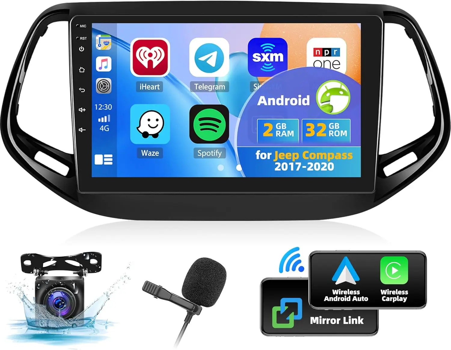 Android 13 Car Stereo for Jeep Compass 2017-2020 with Carplay Android Auto 10'' HD Touchscreen with WiFi/Daul USB+Backup Camera
Android 13 Car Stereo for Jeep Compass 2017-2020 with Carplay Android Auto 10'' HD Touchscreen with WiFi/Daul USB+Backup Camera
