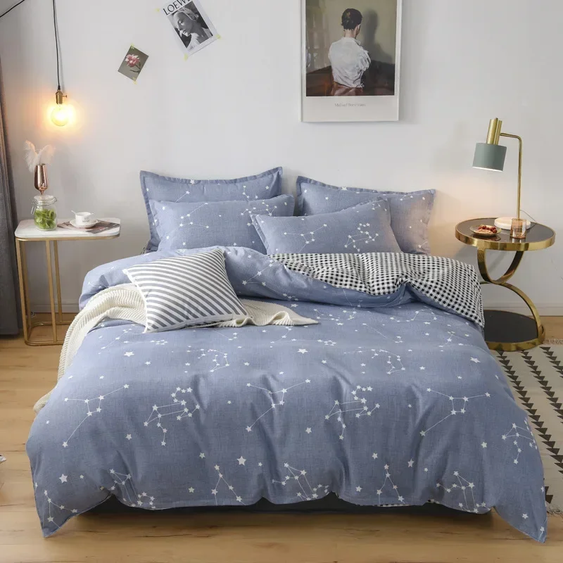 Brushed Four-Piece Thickened Fresh Washed Cotton Bed Sheet Quilt Cover Three-Piece Bedding
Brushed Four-Piece Thickened Fresh Washed Cotton Bed Sheet Quilt Cover Three-Piece Bedding