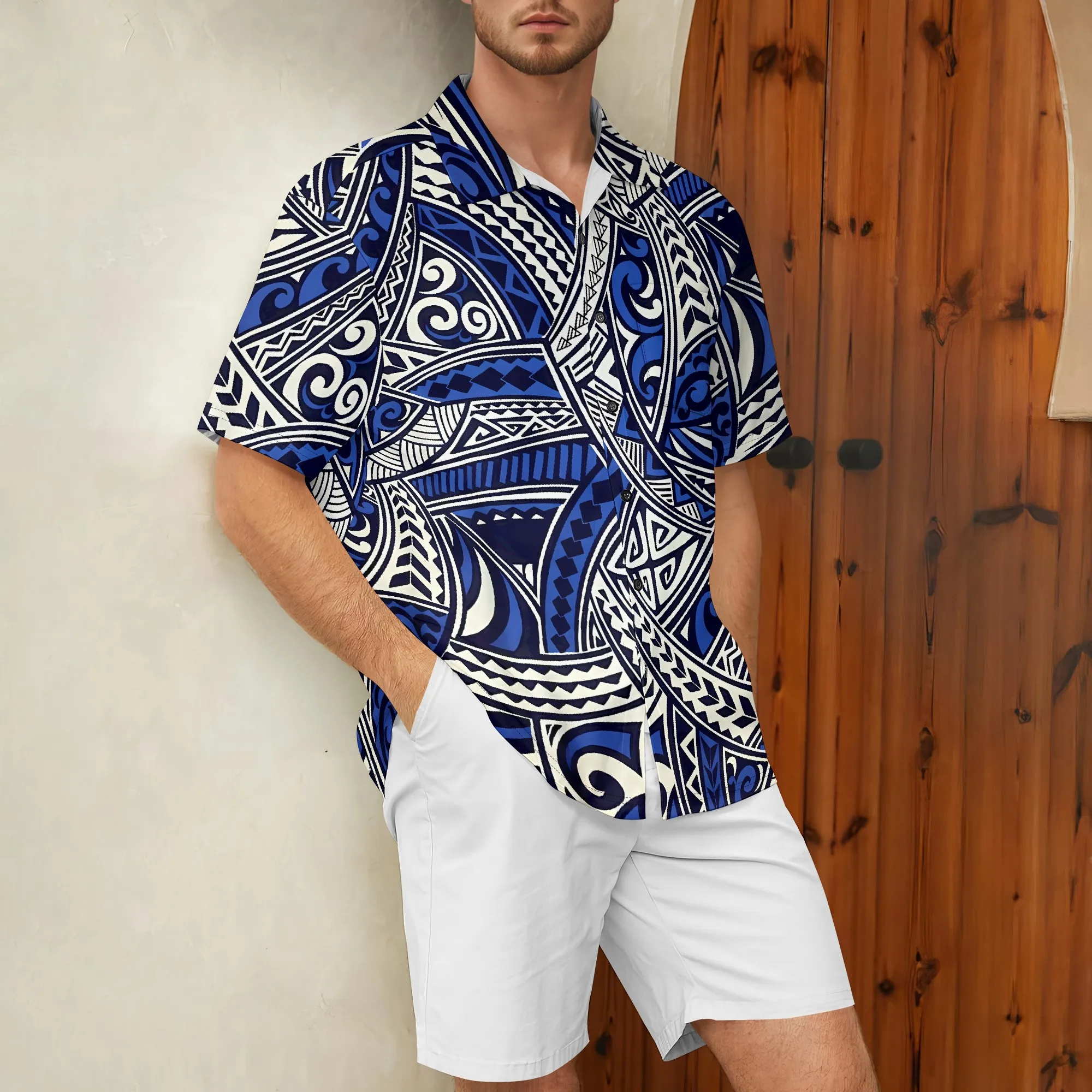 Мужская рубашка с принтом в этническом стиле YEAE, летний повседневный топ с короткими рукавами 
Мужская рубашка с принтом в этническом стиле YEAE, летний повседневный топ с короткими рукавами