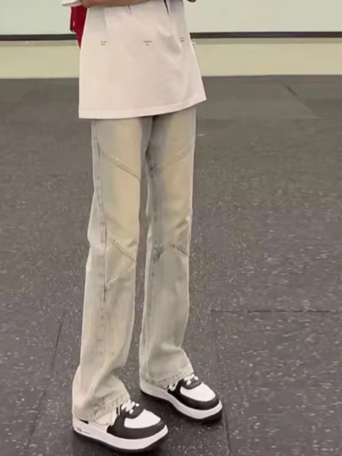 Retro American Style Men's Straight Leg Jeans Autumn Winter Fashion High Street Patchwork Yellow Mud Denim Pants Loose Flared
Retro American Style Men's Straight Leg Jeans Autumn Winter Fashion High Street Patchwork Yellow Mud Denim Pants Loose Flared