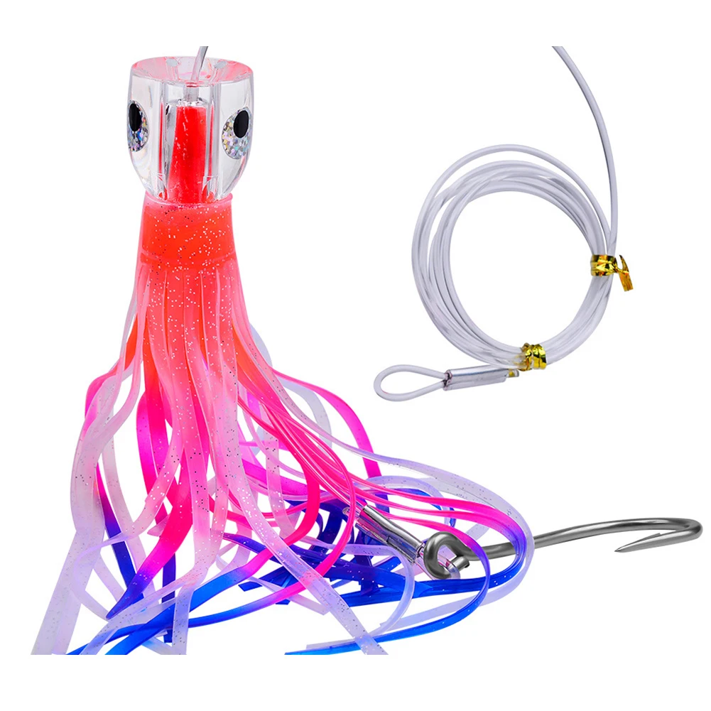 9 Inch Octopus Skirt Bait Trolling Lure With Water Hole For Fishing Tackle Leader Trolling Rigs Fishing Sea
9 Inch Octopus Skirt Bait Trolling Lure With Water Hole For Fishing Tackle Leader Trolling Rigs Fishing Sea