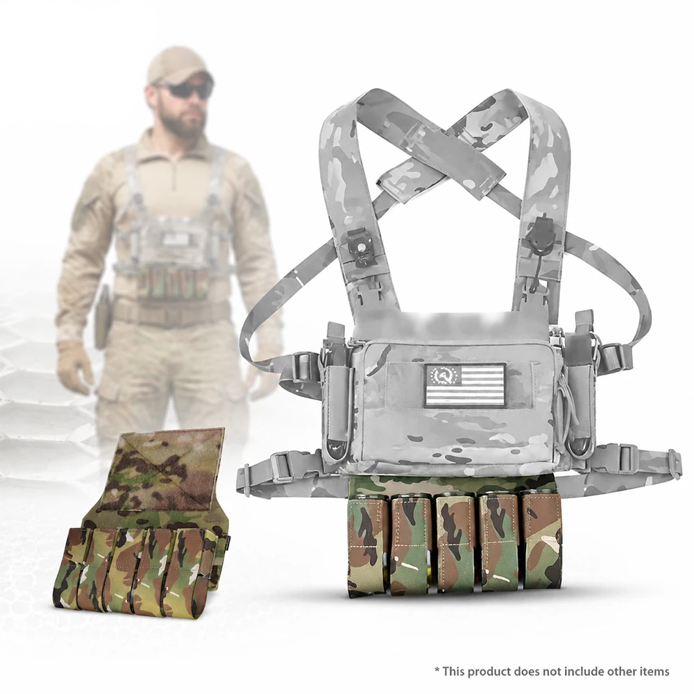 Tactical 5 Round 40MM Grenade Chest Rig Abdominal Belly Pouch Quick Release MOLLE Hanging Bag for Paintball Hunting Wargame
Tactical 5 Round 40MM Grenade Chest Rig Abdominal Belly Pouch Quick Release MOLLE Hanging Bag for Paintball Hunting Wargame