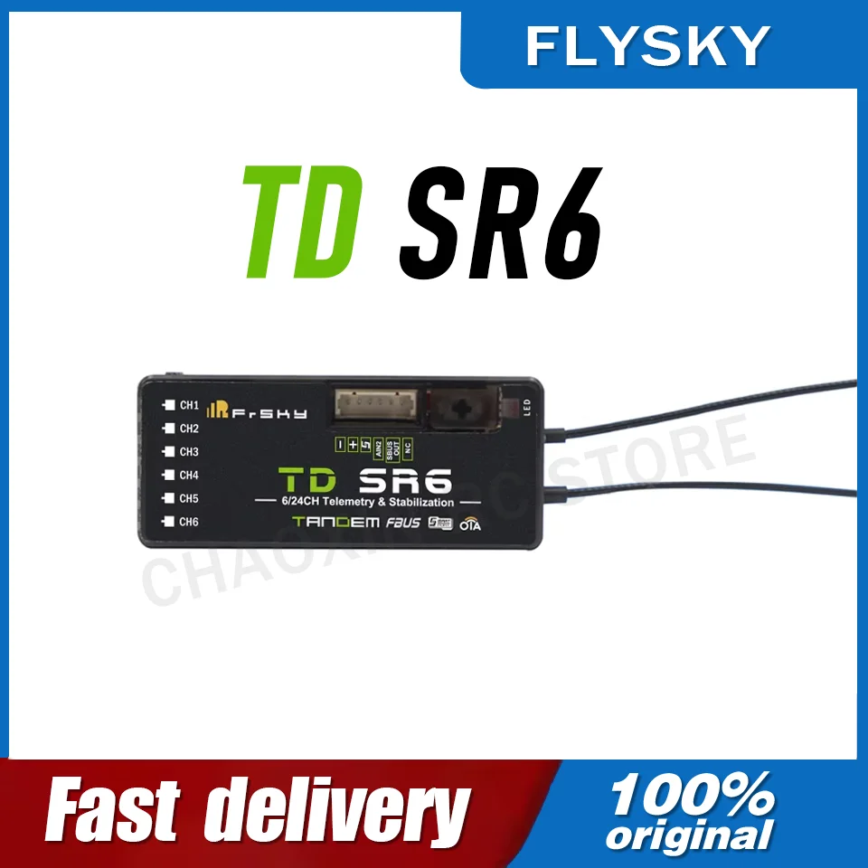 FrSky TD SR6 2.4G/900M Dual-Band Receiver with 6 PWM Channels, Built-in Stabilization & Black Box Function for Telemetry Devices
FrSky TD SR6 2.4G/900M Dual-Band Receiver with 6 PWM Channels, Built-in Stabilization & Black Box Function for Telemetry Devices