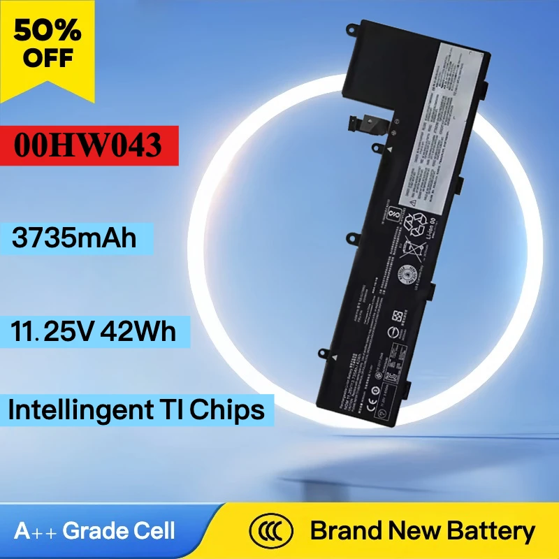 Brand New 11.4V 00HW043 Battery for Lenovo ThinkPad Yoga 11E 3rd Gen 11E 20G8-S03400 20GA Series SB10J78991 SB10J78992 SB10J7899
Brand New 11.4V 00HW043 Battery for Lenovo ThinkPad Yoga 11E 3rd Gen 11E 20G8-S03400 20GA Series SB10J78991 SB10J78992 SB10J7899