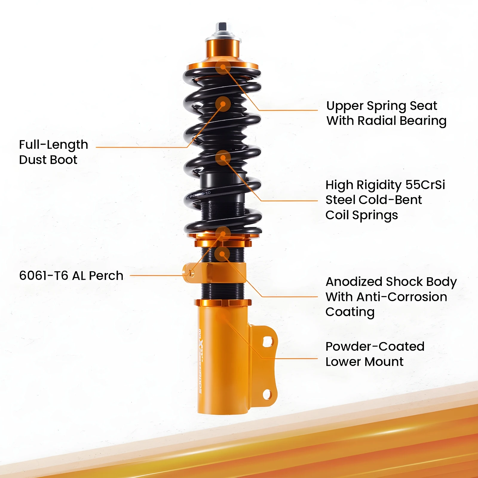 MaXpeedingrods Coilovers Suspension Struts Springs Kit For Honda FIT 2007-2008
MaXpeedingrods Coilovers Suspension Struts Springs Kit For Honda FIT 2007-2008
